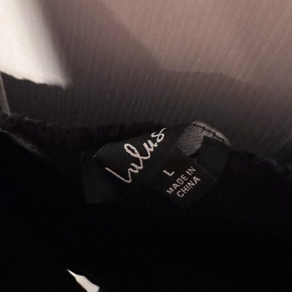 Lulus Be Your Date Black Bustier Backless Long Sleeve Bodysuit - Size Large - Picture 8 of 8